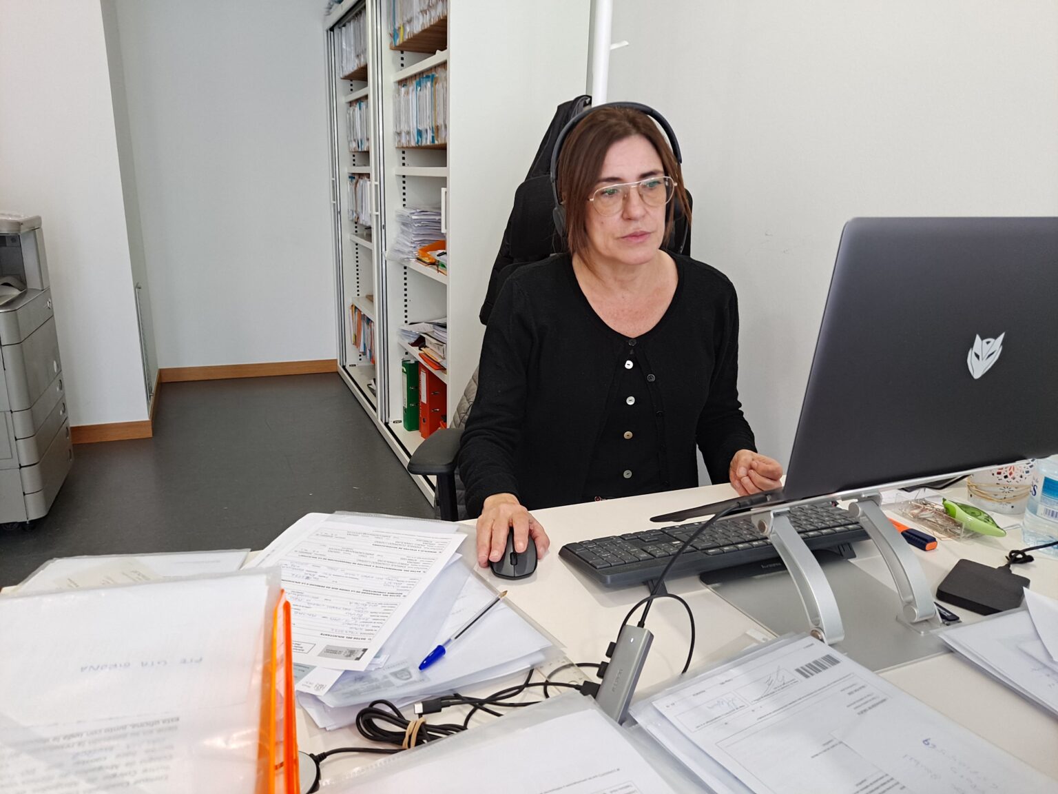 Judith Gómez, administrativa